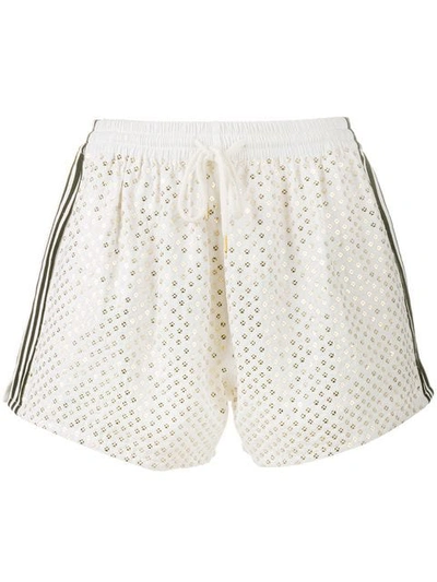 Shop Ashish Sequin Embellished Shorts In Neutrals Black