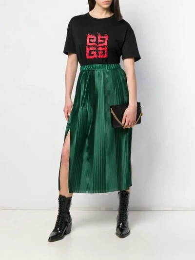 GIVENCHY PLEATED MAXI SKIRT - 绿色