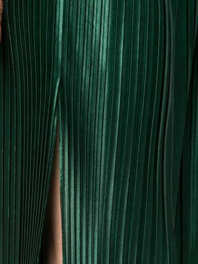 Shop Givenchy Pleated Maxi Skirt In Green