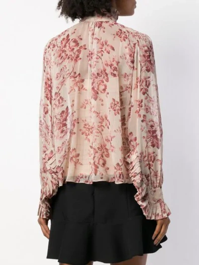 Shop Zimmermann Floral Long In Neutrals