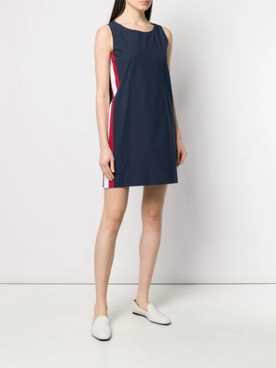 Shop Antonelli Stripe Detailed Dress In Blue