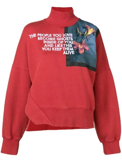 Shop Each X Other Floral Print Sweatshirt In Red