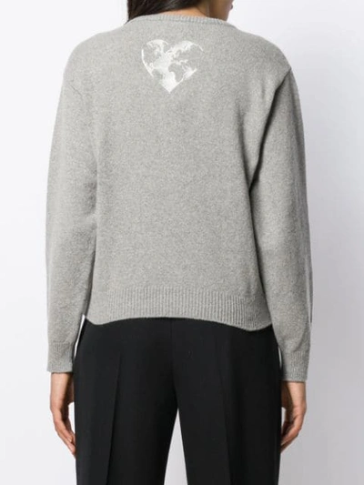 Shop Alberta Ferretti Save Me Sweatshirt In Grey