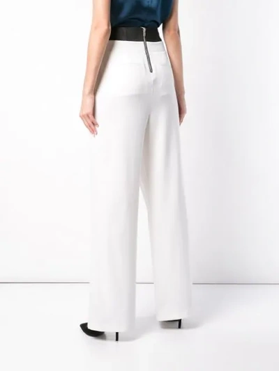 Shop Fleur Du Mal Cleanline Corset Pants In White