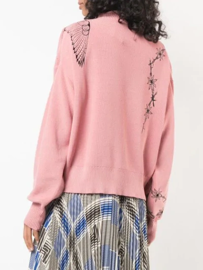 Shop Sacai Loose-fit Jumper In Pink
