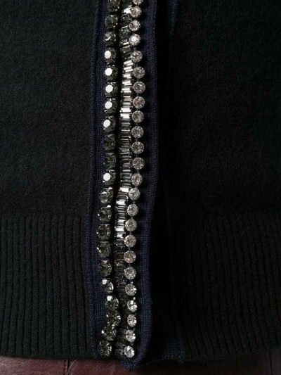 Shop N°21 Crystal Embellished Cardigan In Black