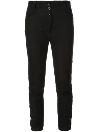Shop Ann Demeulemeester Niles Trousers In Black