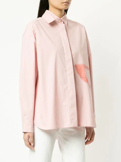 Shop Walk Of Shame Iron Spot Oversized Shirt In Pink