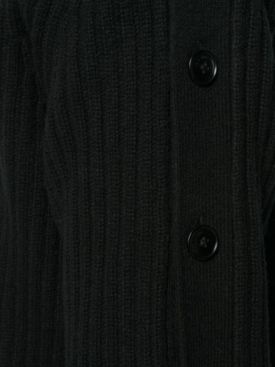Shop Calvin Klein Button Detail Ribbed Jumper In Black