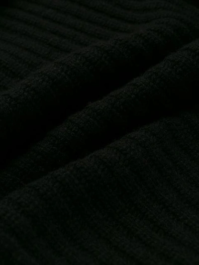 Shop Calvin Klein Button Detail Ribbed Jumper In Black