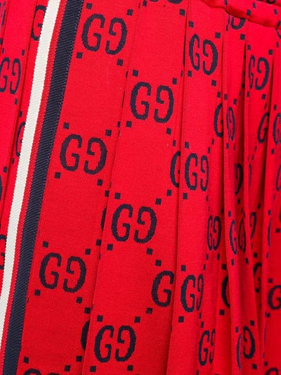 Shop Gucci Interlocked Gg Logo Shorts In Red