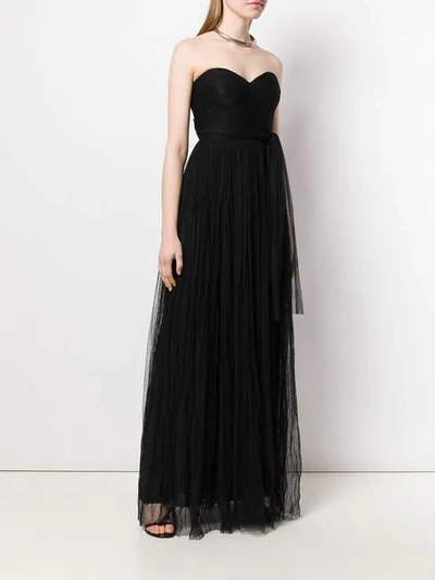 Shop Maria Lucia Hohan Tulle Bustier Dress In Black