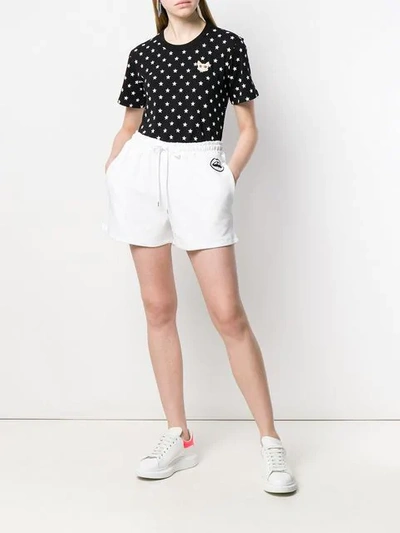 Shop Markus Lupfer Nicole Sequin Lip Shorts In White