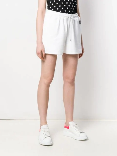 Shop Markus Lupfer Nicole Sequin Lip Shorts In White