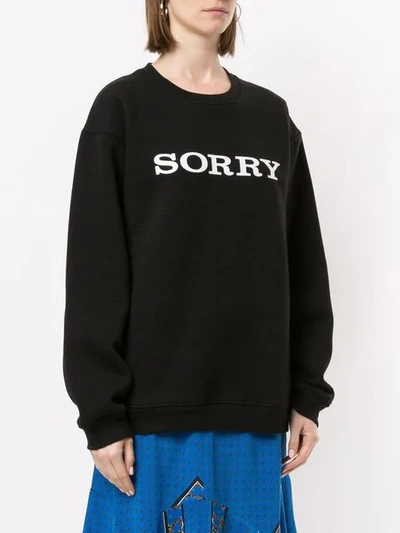 Shop Walk Of Shame Sorry Sweatshirt In Black