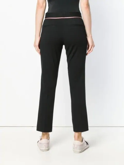 Shop Ps By Paul Smith Cigarette Cropped Trousers In Black