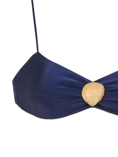 Shop Adriana Degreas Concha Bikini Set In Blue