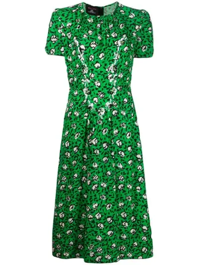 Shop Marc Jacobs Sofia Loves The 40's Printed Dress In Green