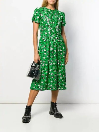Shop Marc Jacobs Sofia Loves The 40's Printed Dress In Green