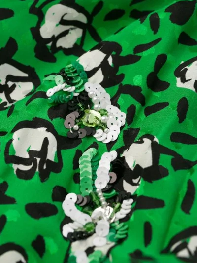 Marc Jacobs The Sofia Loves The 40s Silk Midi Dress In Green