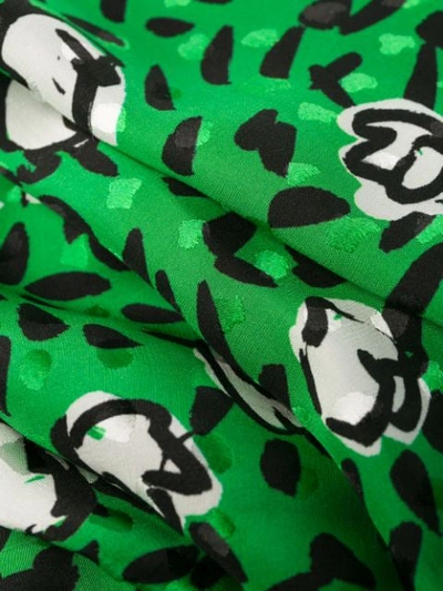 Marc Jacobs The Sofia Loves The 40s Silk Midi Dress In Green