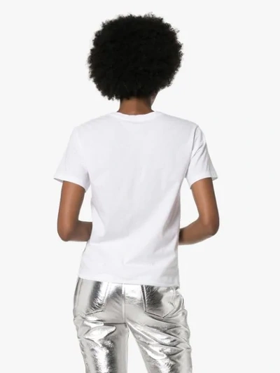 Shop Saint Laurent Logo Print T-shirt - White