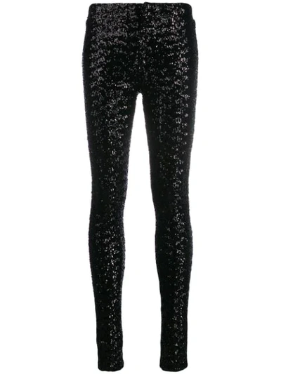 Shop Isabel Marant Odiz Sequinned Trousers In Black