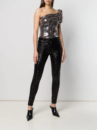 Shop Isabel Marant Odiz Sequinned Trousers In Black