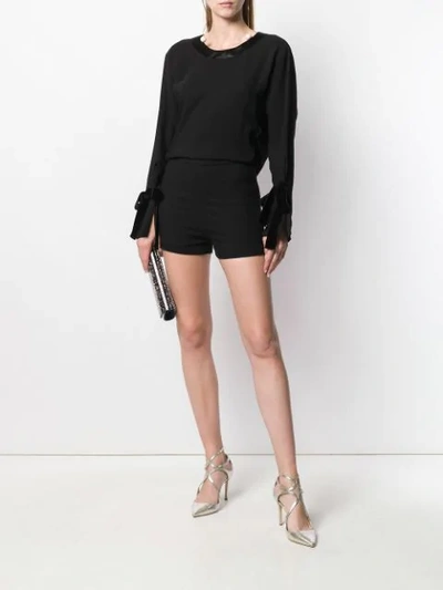 Shop Tom Ford Fitted Playsuit In Lb999 Black