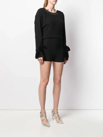 Shop Tom Ford Fitted Playsuit In Lb999 Black