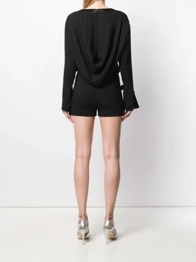 Shop Tom Ford Fitted Playsuit In Lb999 Black