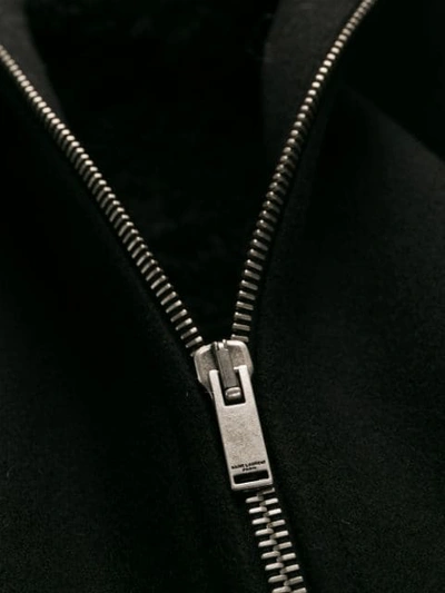 Saint Laurent Cape-style Hooded Jacket In Black