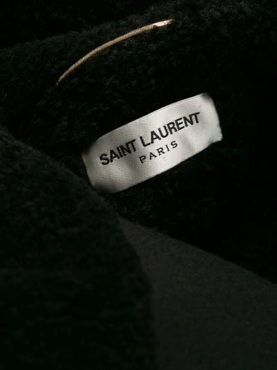 Saint Laurent Cape-style Hooded Jacket In Black