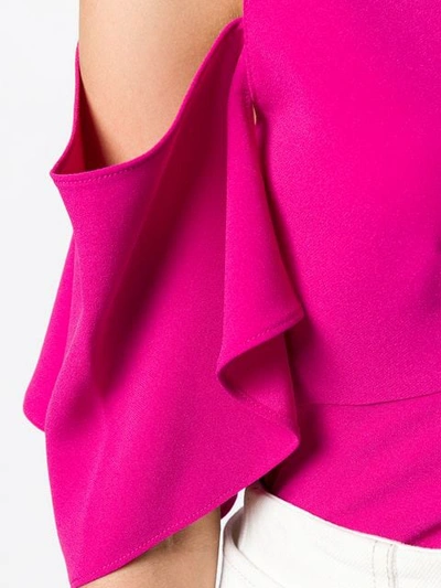 Shop Mcq By Alexander Mcqueen Cut Out Detail Blouse In Pink