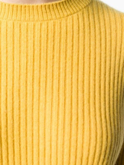 Shop Cashmere In Love Cashmere Tie Waist Jumper In Yellow