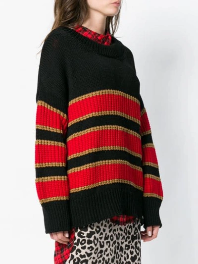 striped chunky sweater