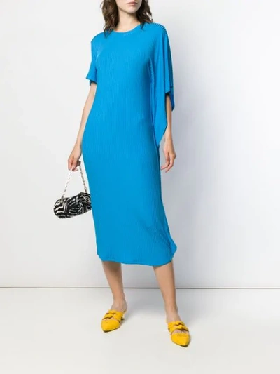 Shop Aalto Asymmetric Jersey Dress - Blue
