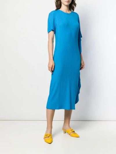 Shop Aalto Asymmetric Jersey Dress - Blue