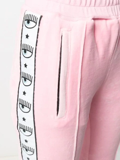 Shop Chiara Ferragni Flirting Track Pants In Pink