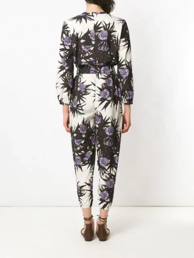 Shop Andrea Marques Printed Jumpsuit - Multicolour