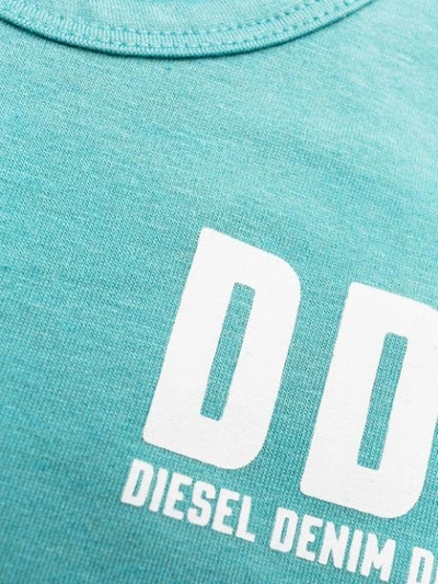 Shop Diesel Long-line Vest Top In Blue