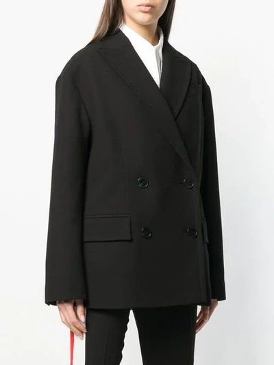 Shop Givenchy Oversized Double-breasted Jacket In Black