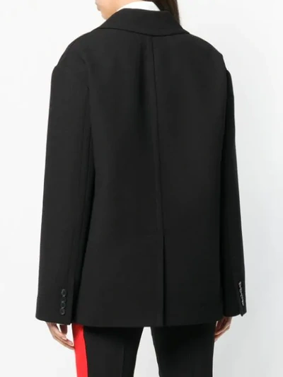 Shop Givenchy Oversized Double-breasted Jacket In Black