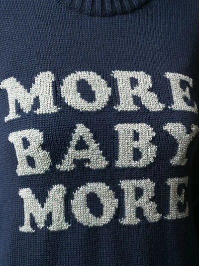 Shop Christopher Kane 'more Baby More' Knit In Blue