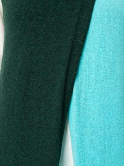Shop Rosetta Getty Colour Block Knit Vest In Blue