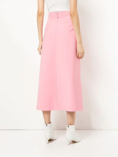 Shop Ellery Aggie A-line Skirt - Pink