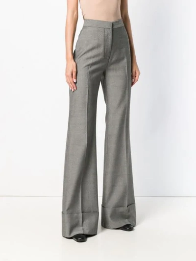 Shop Stella Mccartney Erin Flared Trousers In Grey