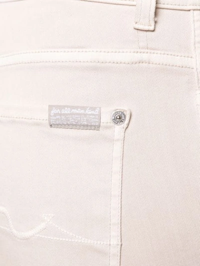 Shop 7 For All Mankind Cropped Flared Jeans In Neutrals