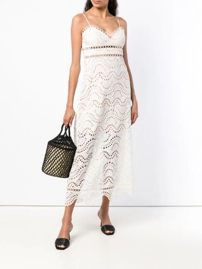Shop Zimmermann English Embroidery Dress - White