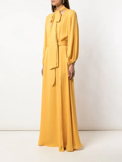 Shop Cynthia Rowley 'ella' Maxikleid - Gelb In Yellow